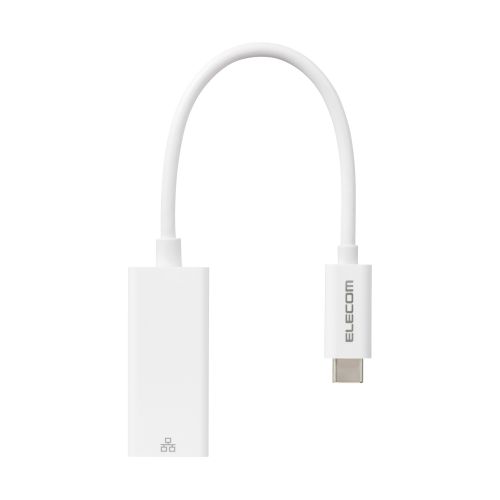 有線LANアダプタ/Giga対応/USB 5Gbps/Type-C/ホワイト