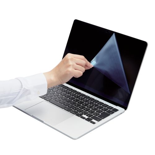 液晶保護フィルム/抗菌/光沢/防指紋/MacBook Air(2022)13.6inch