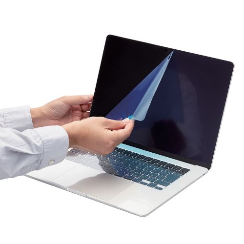 液晶保護フィルム/抗菌/光沢/防指紋/MacBook Air(2023)15.3inch