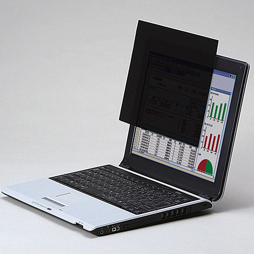 薄いのぞき見防止フィルター/やわらか/15.6(16:9)インチワイド