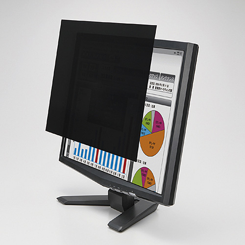 薄いのぞき見防止フィルター/やわらか/17インチ