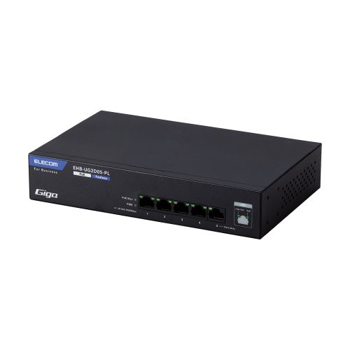 法人向けスイッチングハブ/アンマネージ/Giga/PoE/5ポート/3年保証