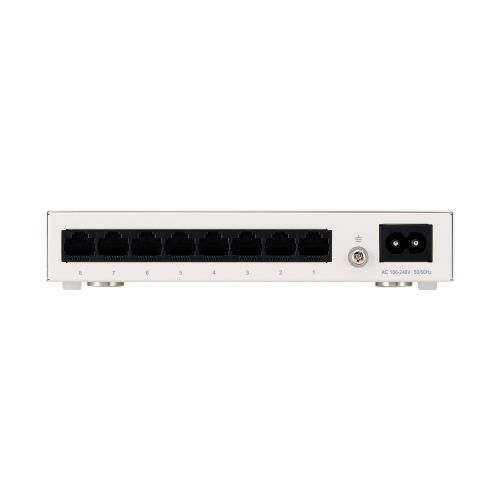 法人専用/Giga対応スイッチングHub/8ポート/金属筐体/磁石付き/電源内蔵モデル/ホワイト