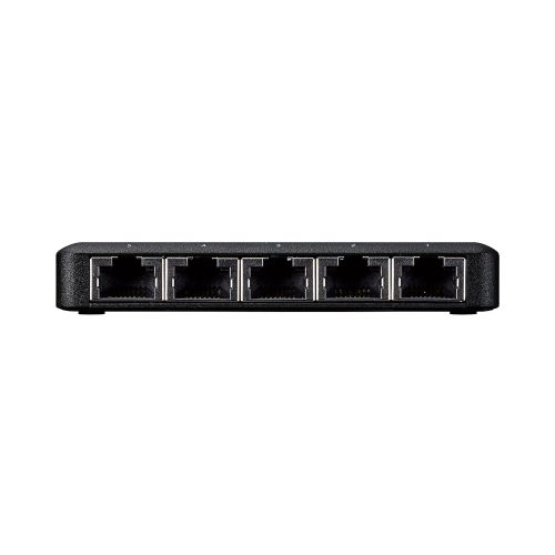 Giga対応スイッチングハブ/5ポート/プラスチック筐体/小型/ブラック
