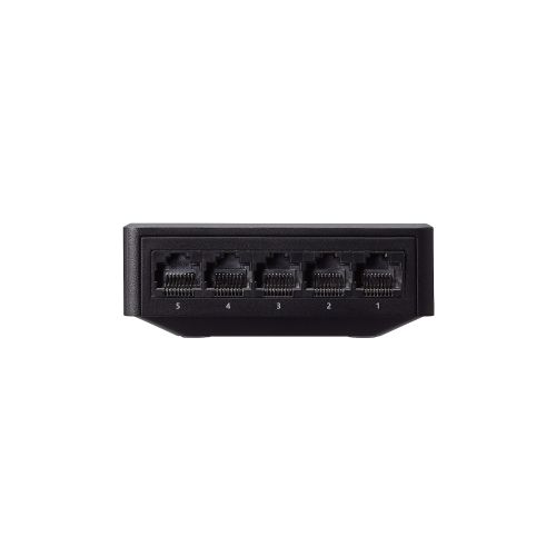 Giga対応スイッチングHub/5ポート/プラスチック筐体/電源外付モデル/ブラック