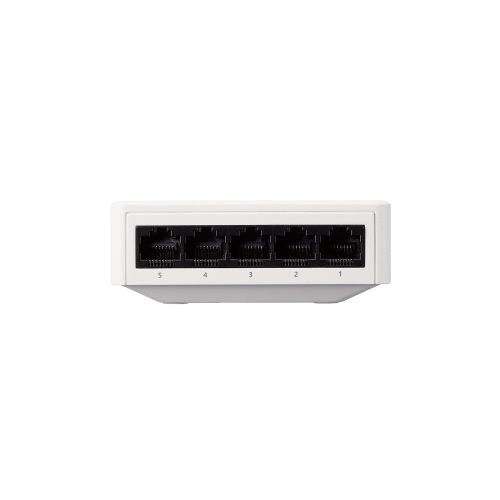 Giga対応スイッチングHub/5ポート/プラスチック筐体/電源外付モデル/ホワイト