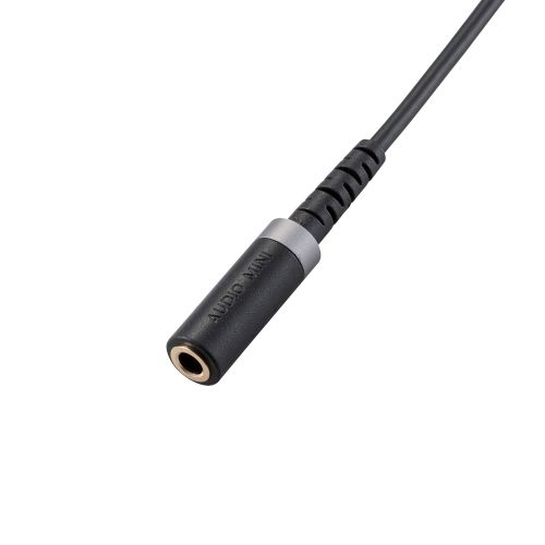 マイク対応オーディオ延長ケーブル/高耐久/3m/ブラック