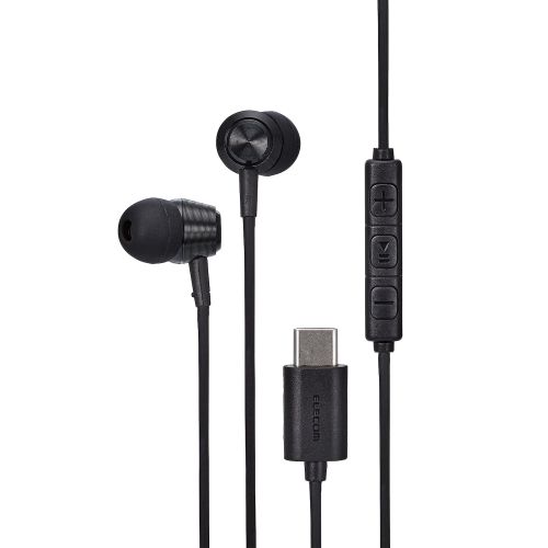 イヤホン/USB Type-C/デジタル式/カナル/10mmドライバ/ブラック