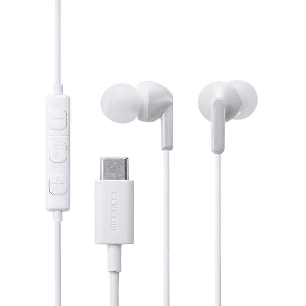 有線イヤホン/USB Type-C/カナル/ホワイト