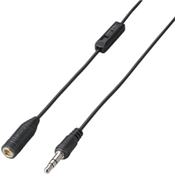 テレビ用ヘッドホン延長ケーブル/5m/ブラック