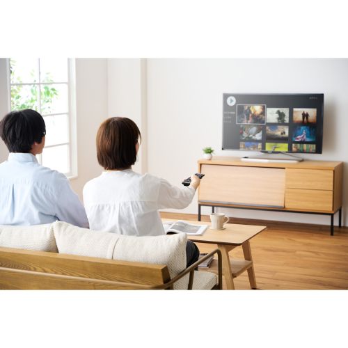 かんたんTVリモコン/12メーカー対応/ブラック