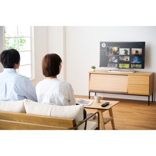 かんたんTVリモコン/12メーカー対応/ブラック