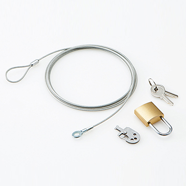 セキュリティワイヤー/南京錠/マルチロックパーツ/通常キー