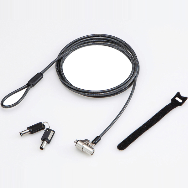 セキュリティワイヤー/シリンダー錠/スロットサイズ(3.2×4.5mm)/マスターキー仕様