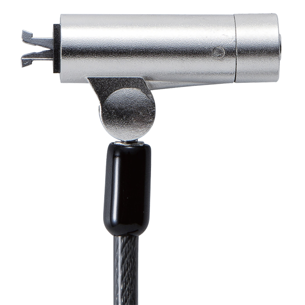 セキュリティワイヤー/マルチスロット対応(3×7mm・2.5×6mm・3.2×4.5mm)/シリンダー錠/統一キー仕様/アジャストツール付き