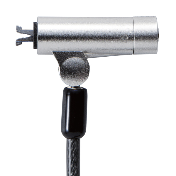 セキュリティワイヤー/マルチスロット対応(3×7mm・2.5×6mm・3.2×4.5mm)/シリンダー錠/アジャストツール付き