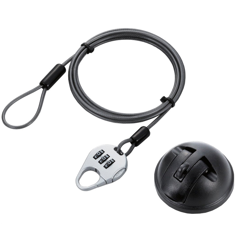 タブレット吸盤式セキュリティワイヤー/汎用/法人向け簡易パッケージ