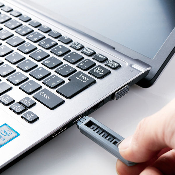 USB Type-Cポートガード/本体1個・ストッパー6個セット