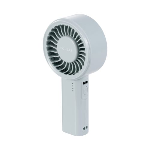 ハンディファン/リチウムイオン電池/5段階調整/コンパクトモデル/ストラップ付/USB Type-C充電/グリーン