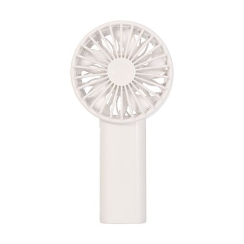ハンディファン/リチウムイオン電池/5段階調整/コンパクトモデル/ストラップ付/USB Type-C充電/ホワイト