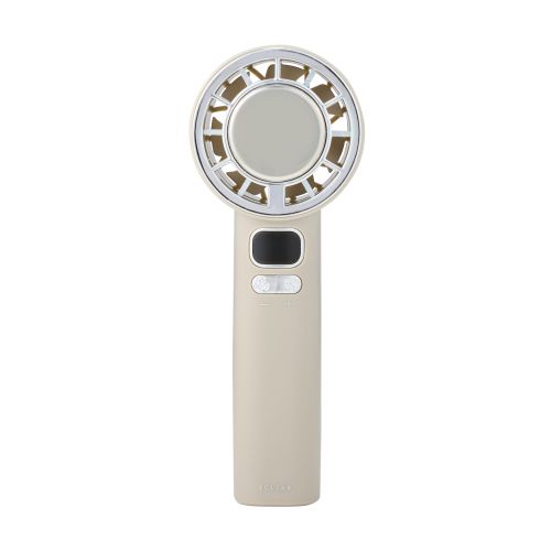 ハンディファン/ナトリウムイオン電池/冷却プレート付/10段階調整/ストラップ付/USB Type-C充電/ベージュ