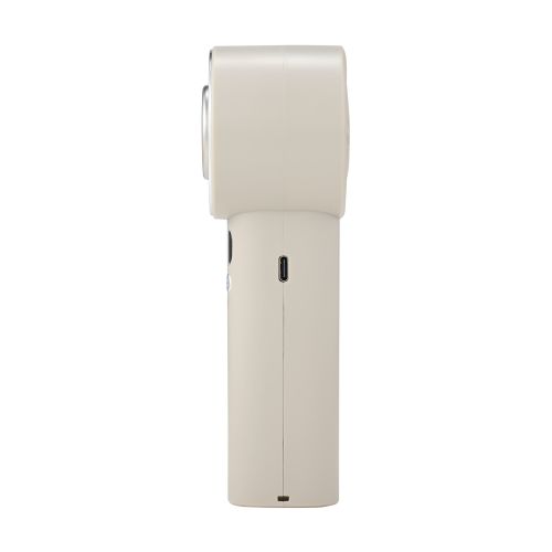 ハンディファン/ナトリウムイオン電池/冷却プレート付/10段階調整/ストラップ付/USB Type-C充電/ベージュ