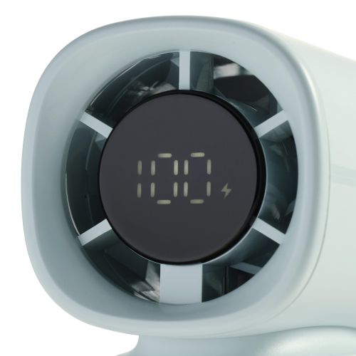 ハンディファン/ナトリウムイオン電池/100段階調整/コンパクトモデル/ストラップ付/USB Type-C充電/グリーン