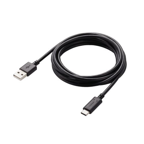 USB2.0ケーブル/PS5対応/A-Cタイプ/ノーマル/2.0m/ブラック