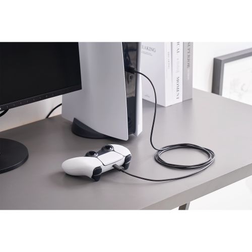 USB2.0ケーブル/PS5対応/A-Cタイプ/ノーマル/2.0m/ブラック