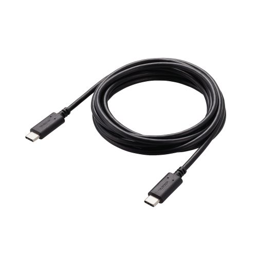 USB2.0ケーブル/PS5対応/C-Cタイプ/ノーマル/2.0m/ブラック
