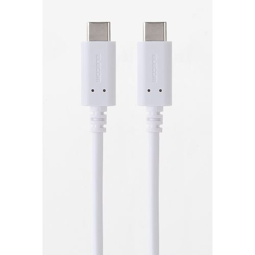 USB2.0ケーブル/PS5対応/C-Cタイプ/ノーマル/2.0m/ホワイト