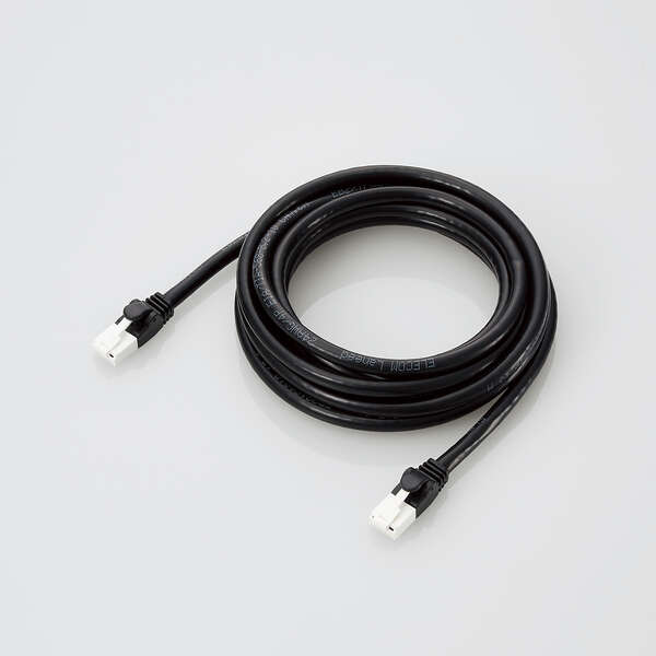 LANケーブル/PS5対応/CAT6A準拠/爪折れ防止/3.0m/ブラック