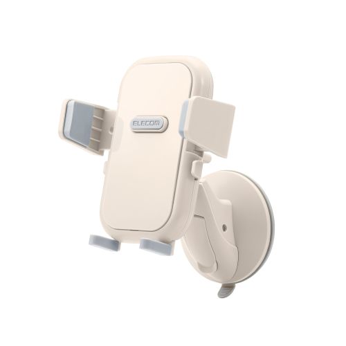 スマホスタンド/キッチン向け/吸盤式/壁付キッチン向け/アイボリー