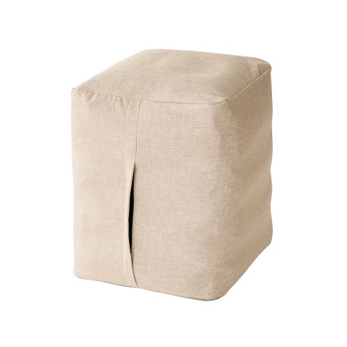 バランスボール/エクリアスポーツ/スクエア型/D40×W43×H55/ファブリックカバー付き/ベージュ