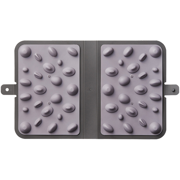 エクリアストレッチ/足つぼマット/オフィスストレッチ/B5サイズ/ブック型/グレー