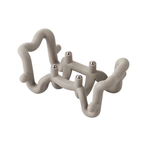 エクリア/首の筋肉のコリほぐし/金属ボール/リバーシブル/グレー