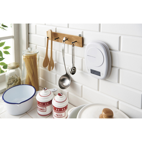 キッチンスケール/最大2kg/最小0.1g表示/ホワイト