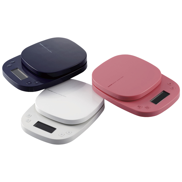キッチンスケール/タイマー付/最大2kg/最小0.1g表示/ホワイト