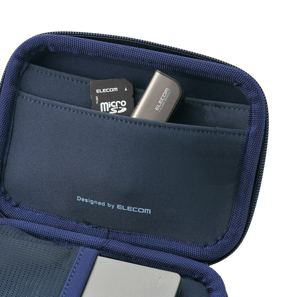 ポータブルHDDケース/セミハード/Sサイズ/ブラック