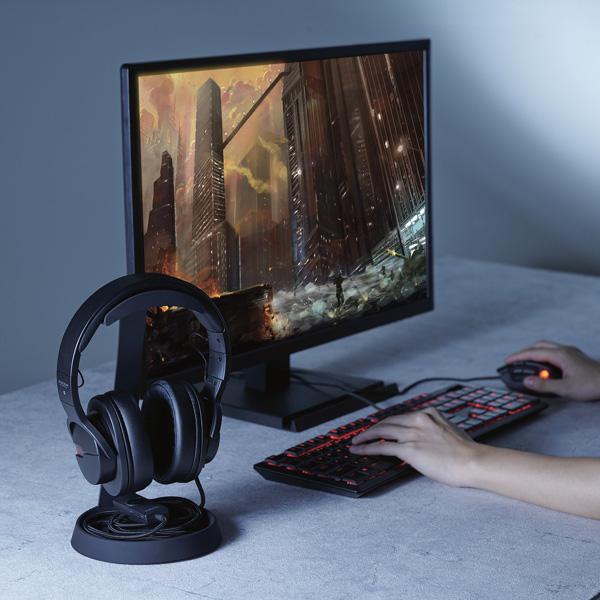 ヘッドホン用スタンド/T字型/ブラック