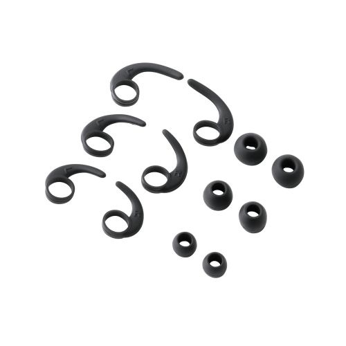 マイクアーム付インナーイヤー型ヘッドセット/両耳/USB/ブラック