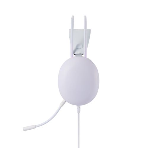 LEDハウジングゲーミングヘッドセット/両耳オーバーヘッド/50mmドライバ/USB-A/ホワイト