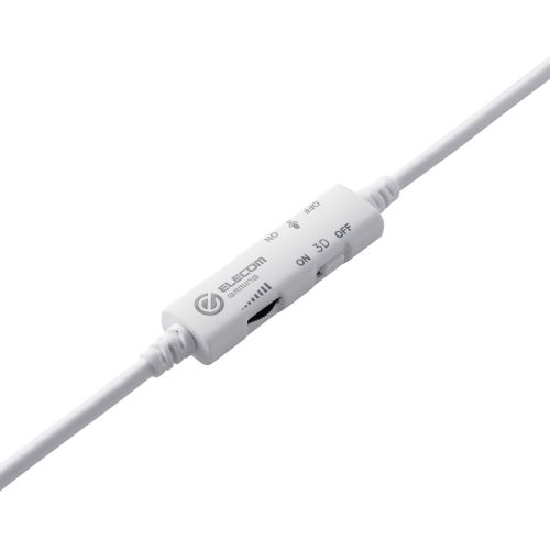 LEDハウジングゲーミングヘッドセット/両耳オーバーヘッド/50mmドライバ/USB-A/ホワイト