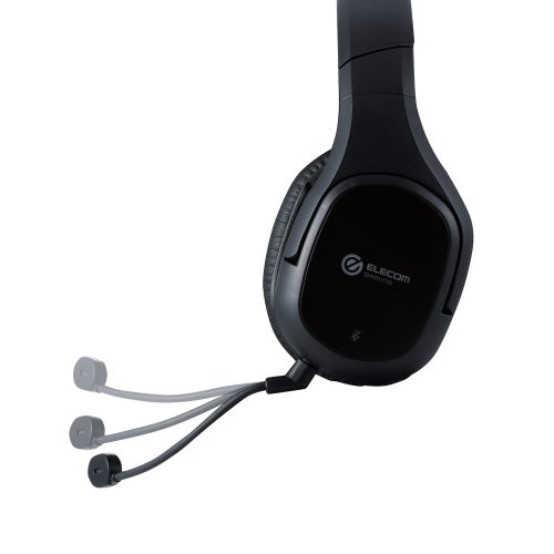 ゲーム向け無線ヘッドセット/2.4GHz/ミキサー機能付USBアダプター付き/サラウンド機能有/ブラック