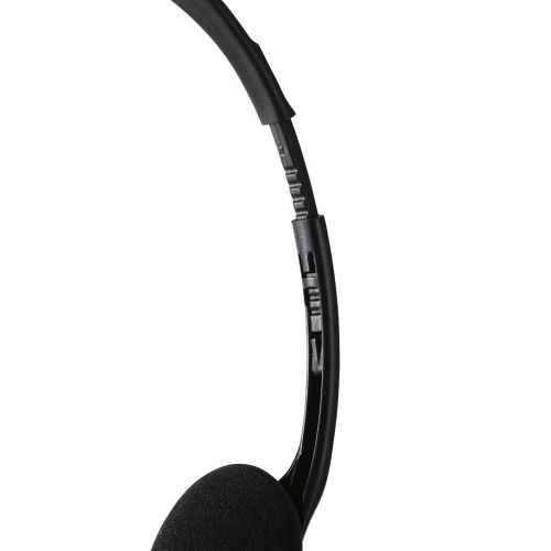 有線ヘッドセット/両耳オーバーヘッド/小型/4極/1.8m/ブラック