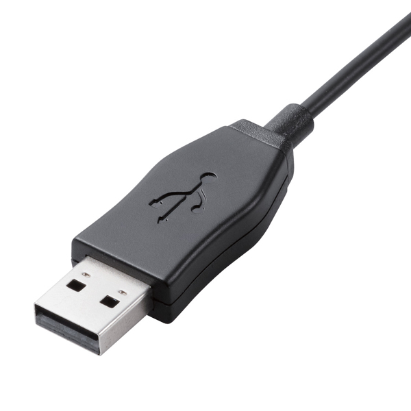 オーバーヘッドタイプヘッドセット/両耳/USB/40mmドライバ/ブラック