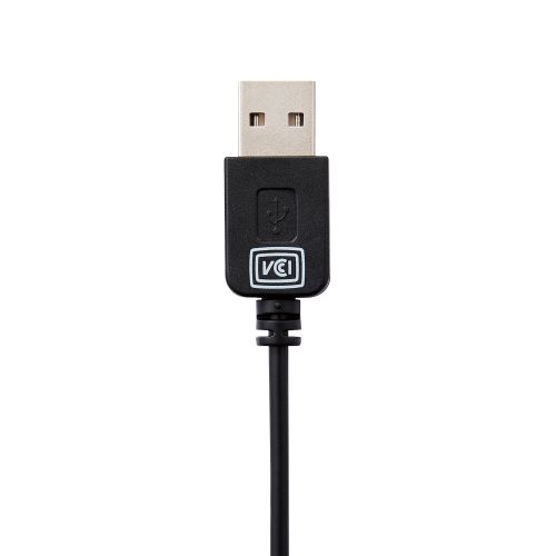 有線ヘッドセット/両耳ネックバンド/USB-A/1.8m/ブラック