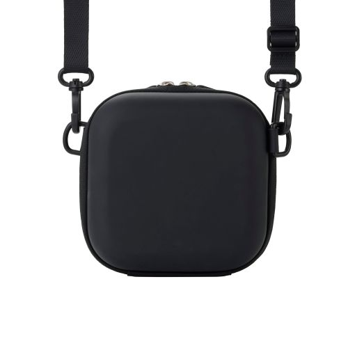 チェキアクセサリ/カメラケース/汎用/miniシリーズ対応/フラットテクスチャー/ブラック