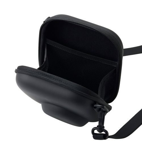 チェキアクセサリ/カメラケース/汎用/miniシリーズ対応/フラットテクスチャー/ブラック