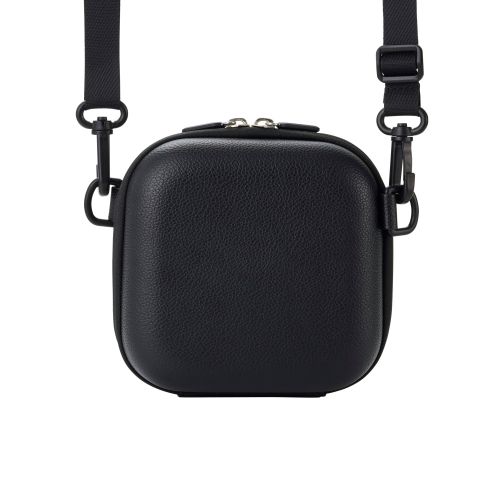 チェキアクセサリ/カメラケース/汎用/miniシリーズ対応/エンボステクスチャー/ブラック